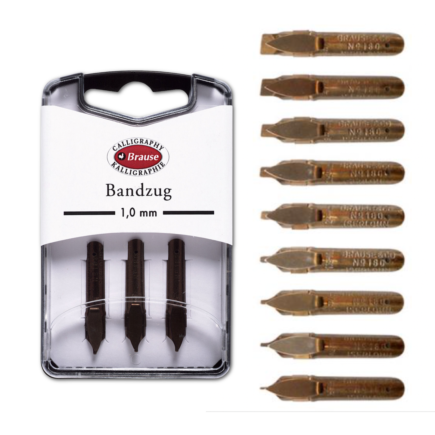 Brause Calligraphy Nib - Bandzug - 7 Sizes