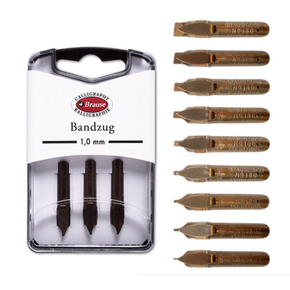 Brause Calligraphy Nib - Bandzug - 7 Sizes