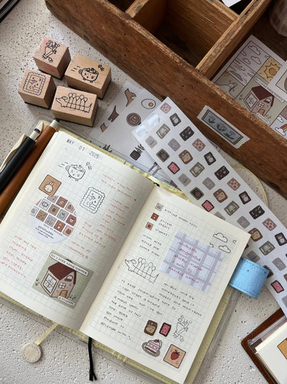 Balloonie wooden stamp