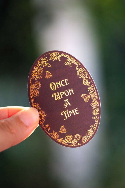 Once Upon a Time Waterproof Vinyl Sticker | Bookish