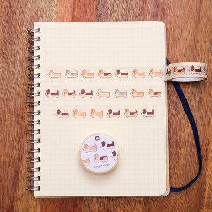 Washi Tape - Corgi March