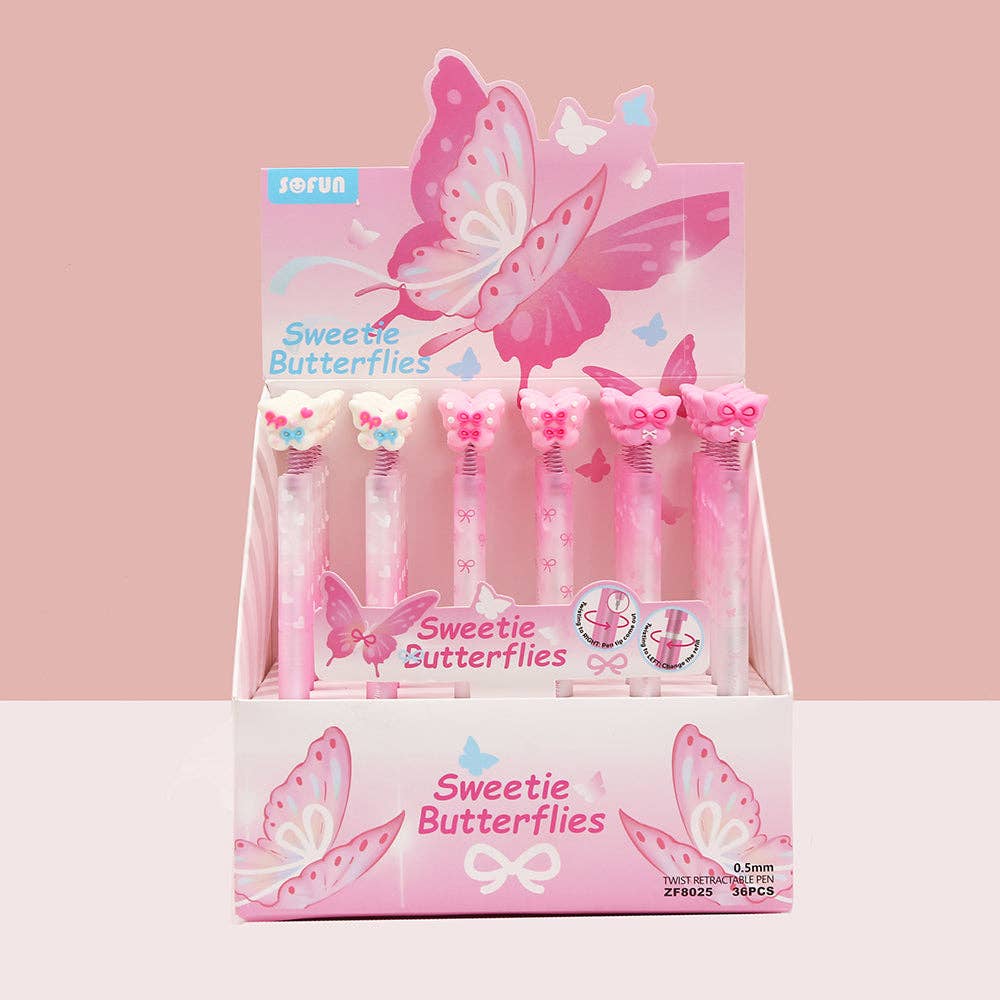 Butterfly Retractable Gel Pen