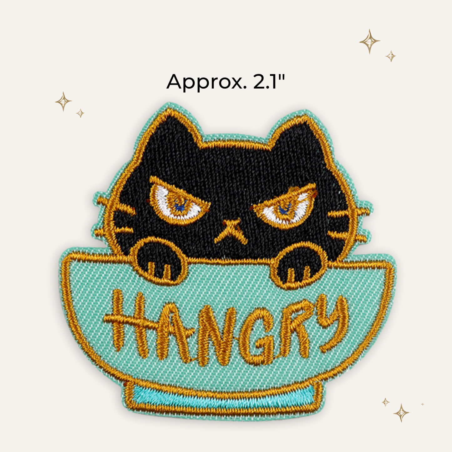 Hangry Kitty Embroidered Patch