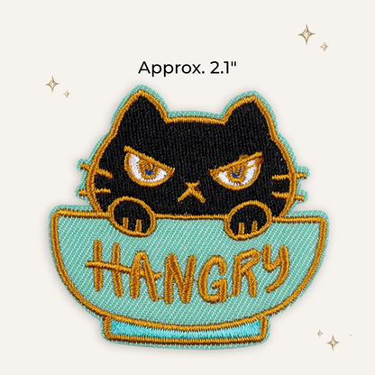 Hangry Kitty Embroidered Patch