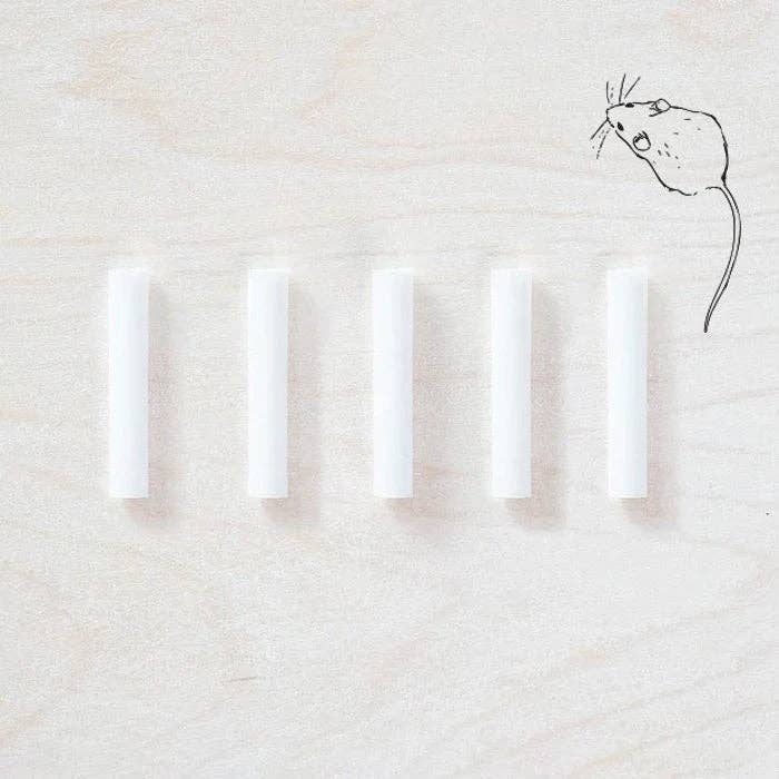 Set of five white ink reservoirs
