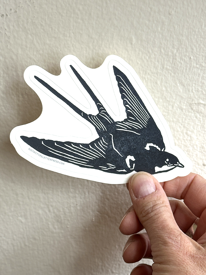 Barn Swallow STICKER (left side)