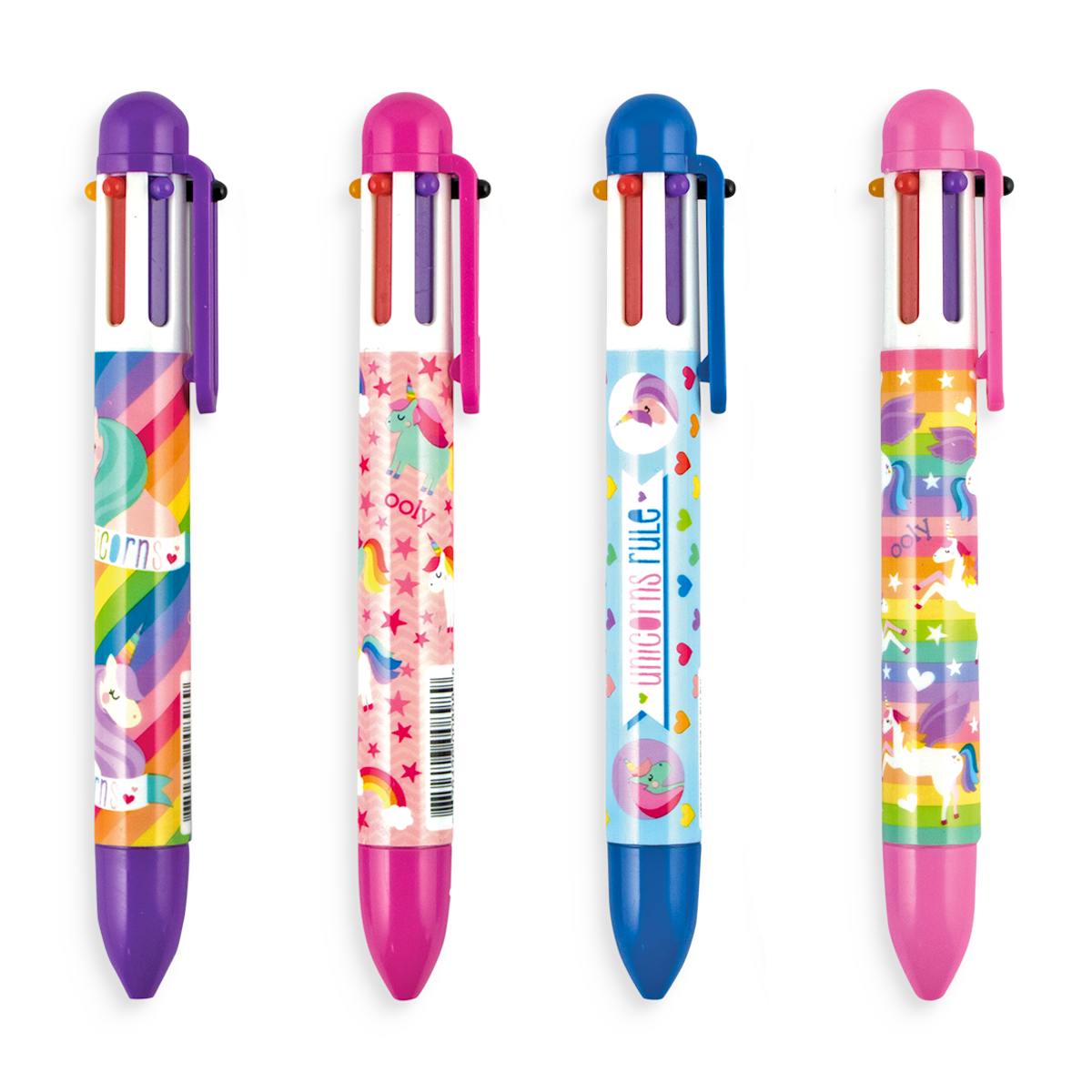 Unique Unicorns: 6 Click Pen (Assorted Colors)