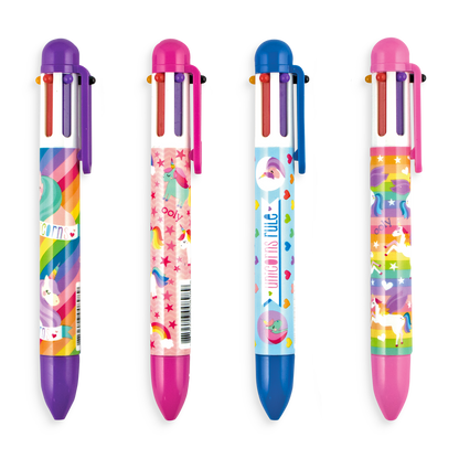 Unique Unicorns: 6 Click Pen (Assorted Colors)