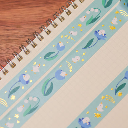 18mm Washi Tape (Foil) - Flower Duck