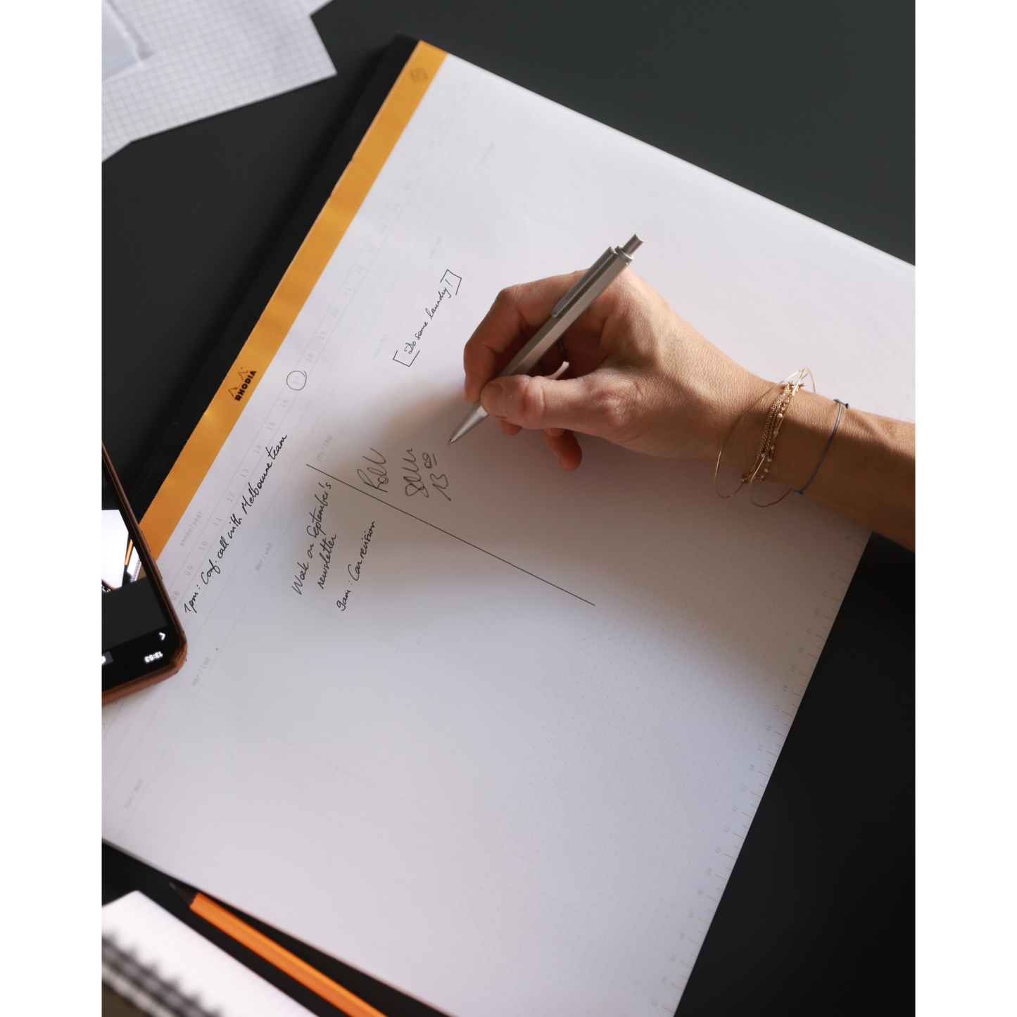 Rhodia Undated Weekly Desk Pad