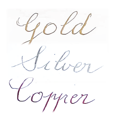 French Metallic Pigmented Ink for Calligraphy Artwork Crafts