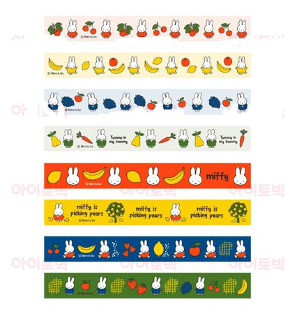 Miffy Sweet Fruit Deco Masking Tape 8Pcs SET