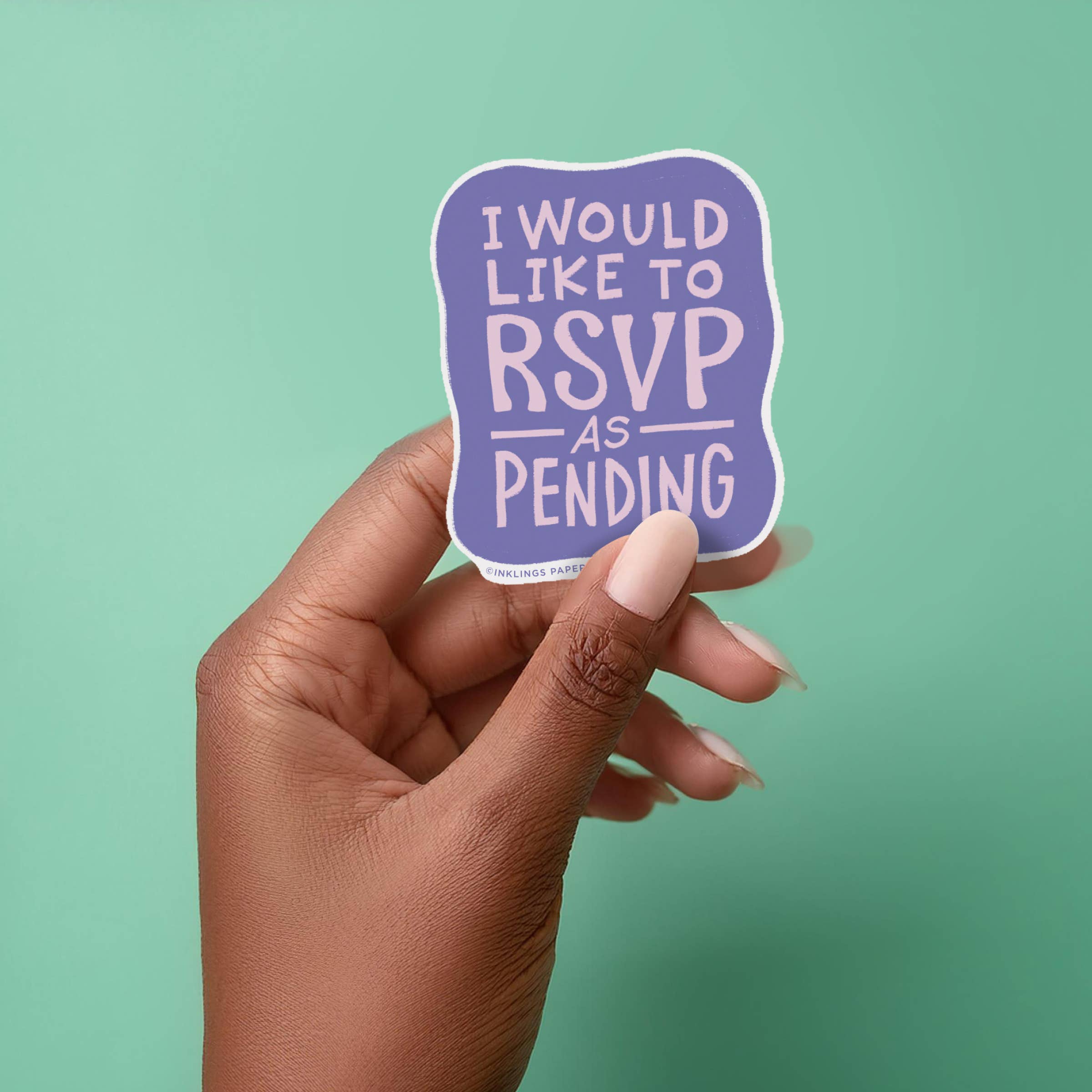 Vinyl Sticker - RSVP as Pending – Bucks Bespokery