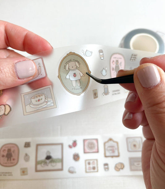 Kuboandlucy x Dana Ate Oatmeal Saturday at the Cafe Kiss Cut P.E.T Tape V.2