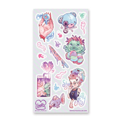 Sweet Creatures of the Night 2 Sticker Sheet