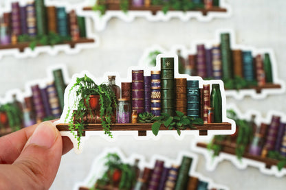 Bookshelf Waterproof Vinyl Sticker | Bookish Sticker