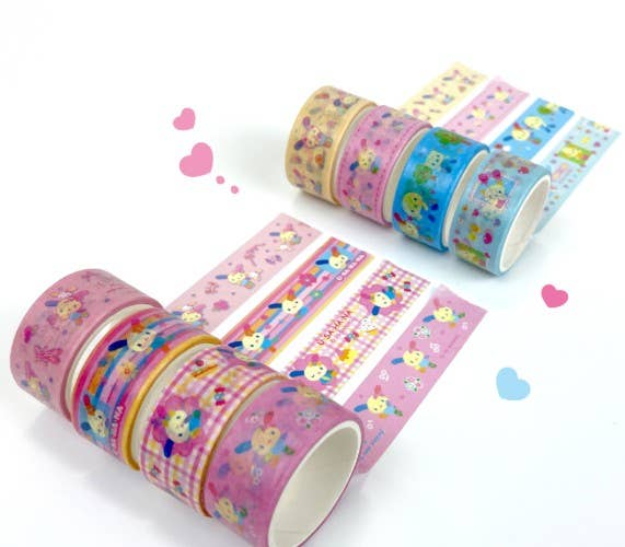 Sanrio Masking Tape Set (8 Rolls) – Chococat & Usahana