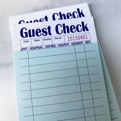 Funny Guest Check Minis™ - Parody Flat Notecard Set of 60  
