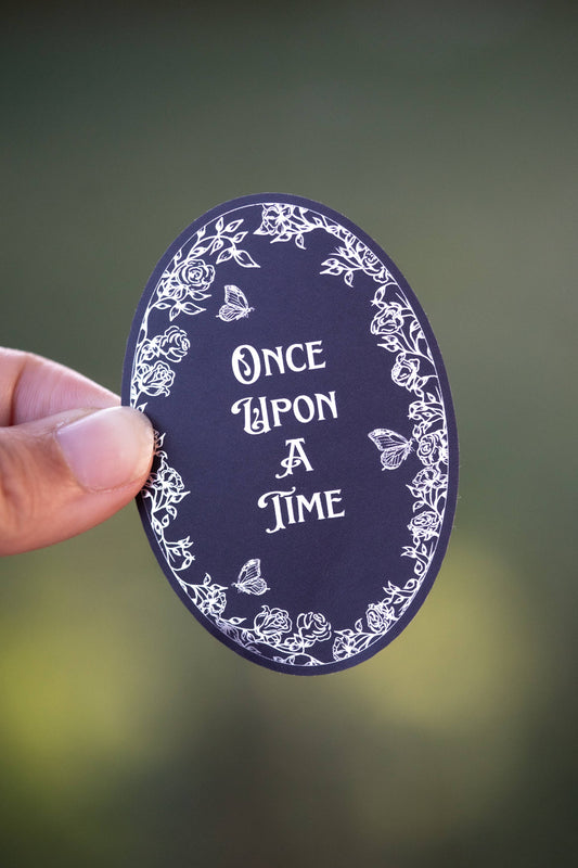 Once Upon a Time Waterproof Vinyl Sticker | Bookish