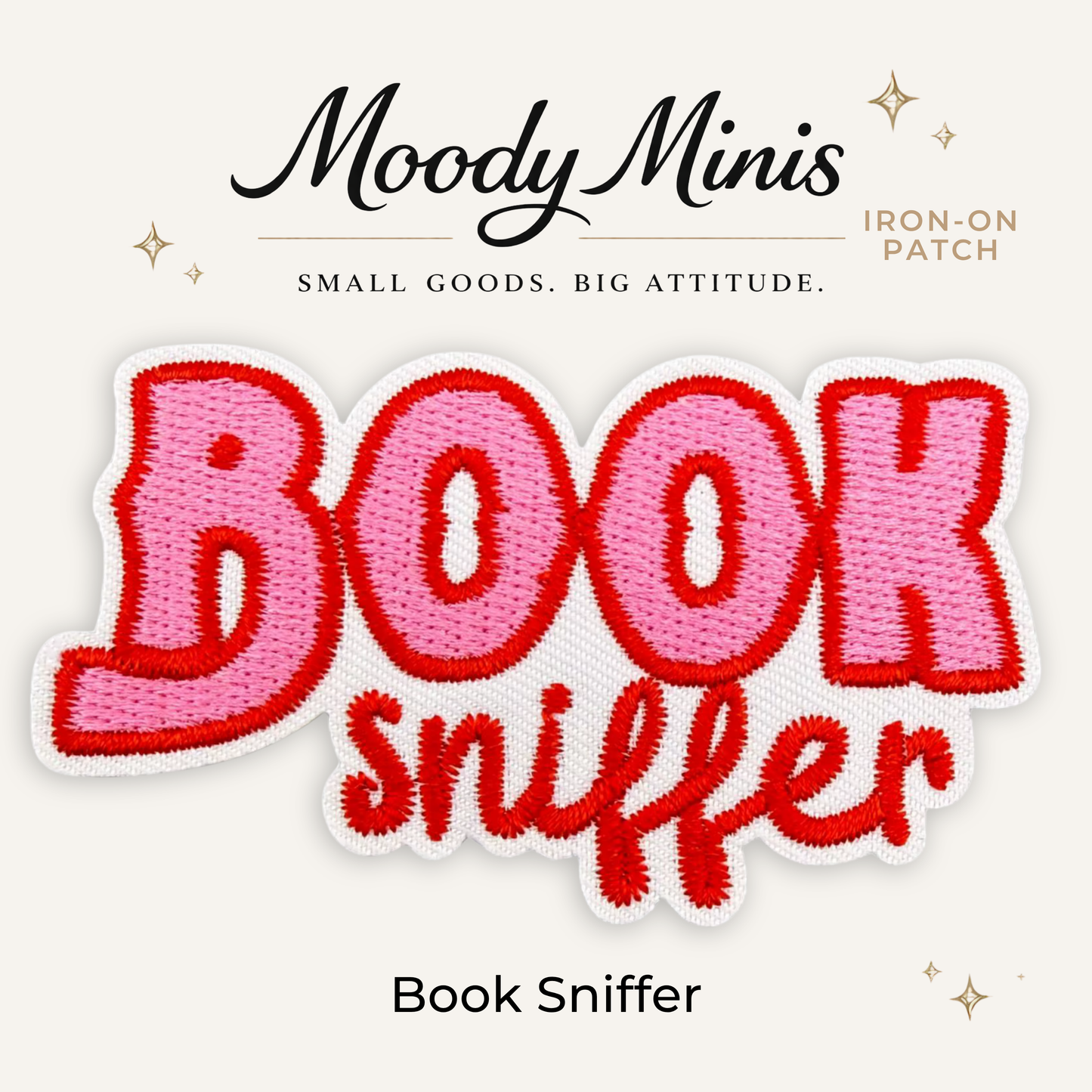 Book Sniffer Embroidered Patch