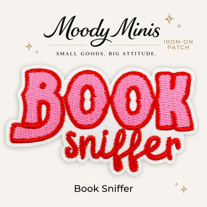 Book Sniffer Embroidered Patch
