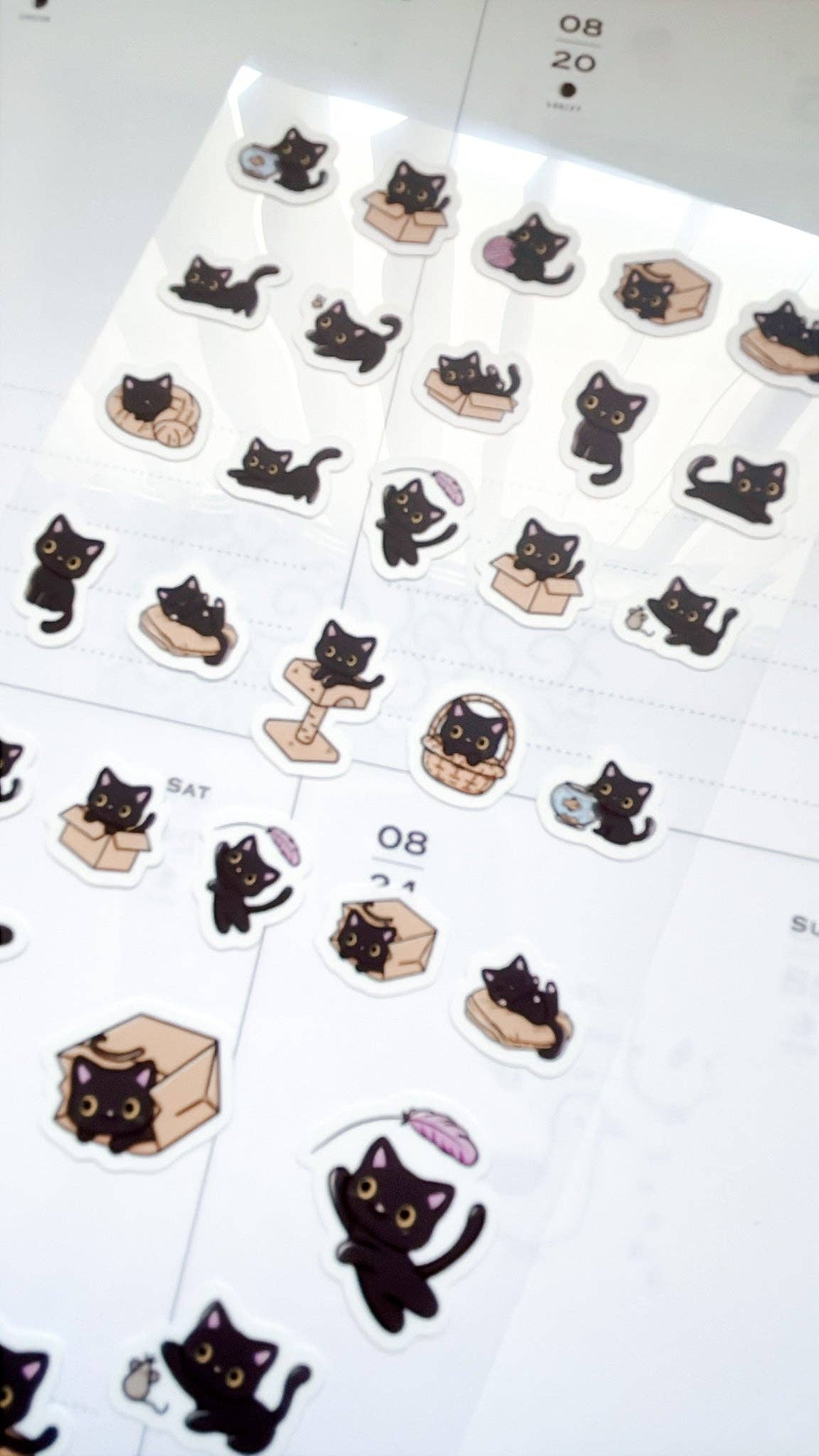 Kuboandlucy Stationery Co | Luna the Black Cat Sticker Sheet