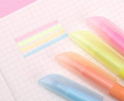 Sanrio Soft Touch Pastel Highlighter Set (4 Colors + Pouch)