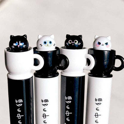 Spinning Cat in the Tea Cup Gel Pen – 0.5mm