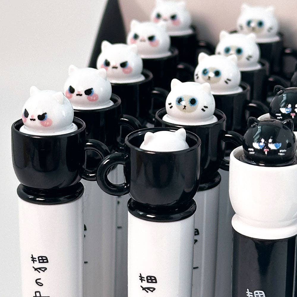 Spinning Cat in the Tea Cup Gel Pen – 0.5mm