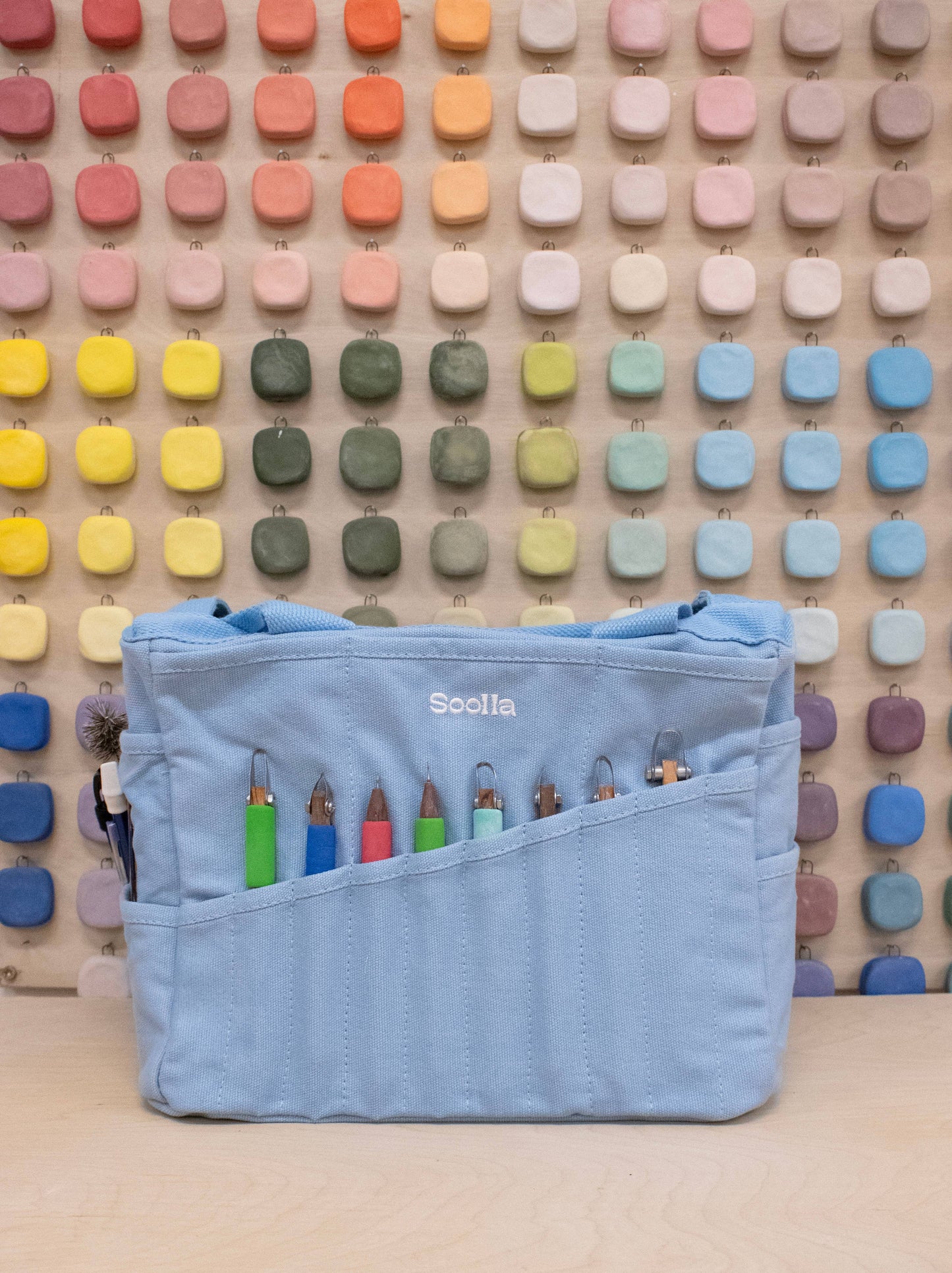 Soolla Studio Artist Bag, Blue Skies, Craft Tote Bag