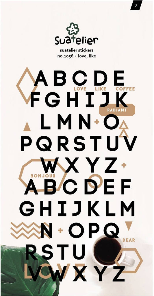 LETTERS STICKERS