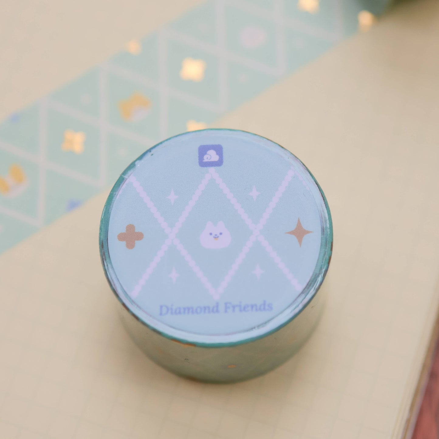 25mm Washi Tape (Foil) - Diamond Friends