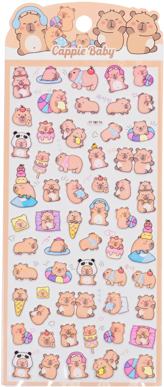 Capybara Vol.7 Stickers - Cappie Baby