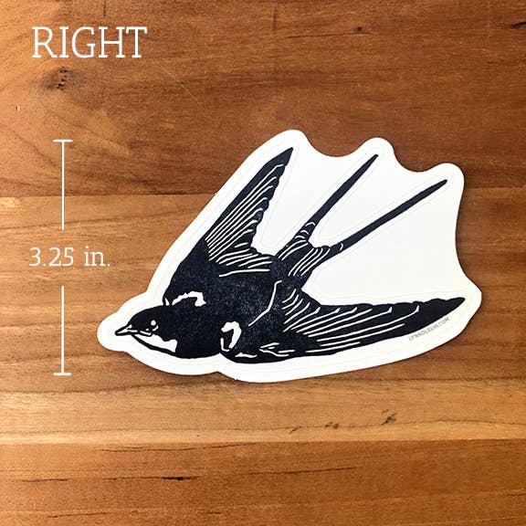 Barn Swallow STICKER (right side)