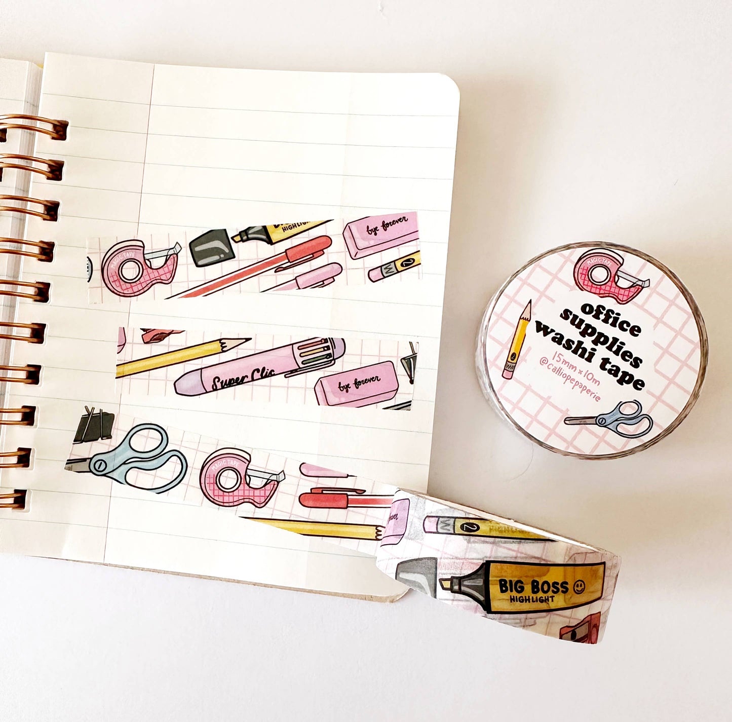 Office Supplies Washi Tape