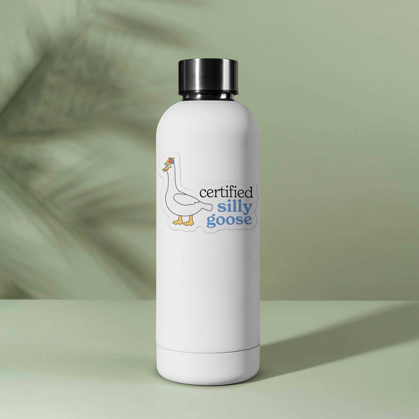 Certified Silly Goose Sticker for Tumbler - Funny Meme Decal