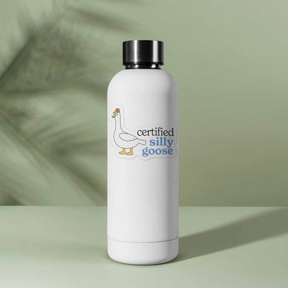 Certified Silly Goose Sticker for Tumbler - Funny Meme Decal