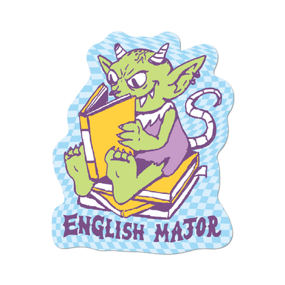 English Major by Apply - Die-Cut Sticker (bookish)