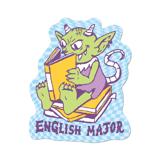 English Major by Apply - Die-Cut Sticker (bookish)