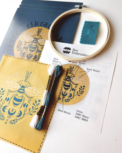 Bee Embroidery Kit