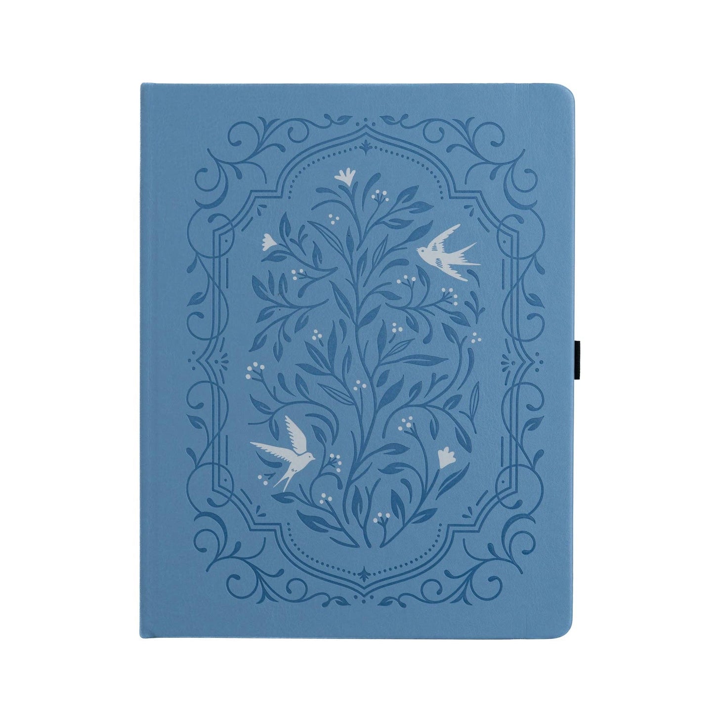 Songbird In Blue Dot Grid Notebook