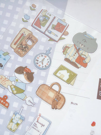 Kuboandlucy x Idiot Sandwich | Cafe Journaling Sticker Sheet