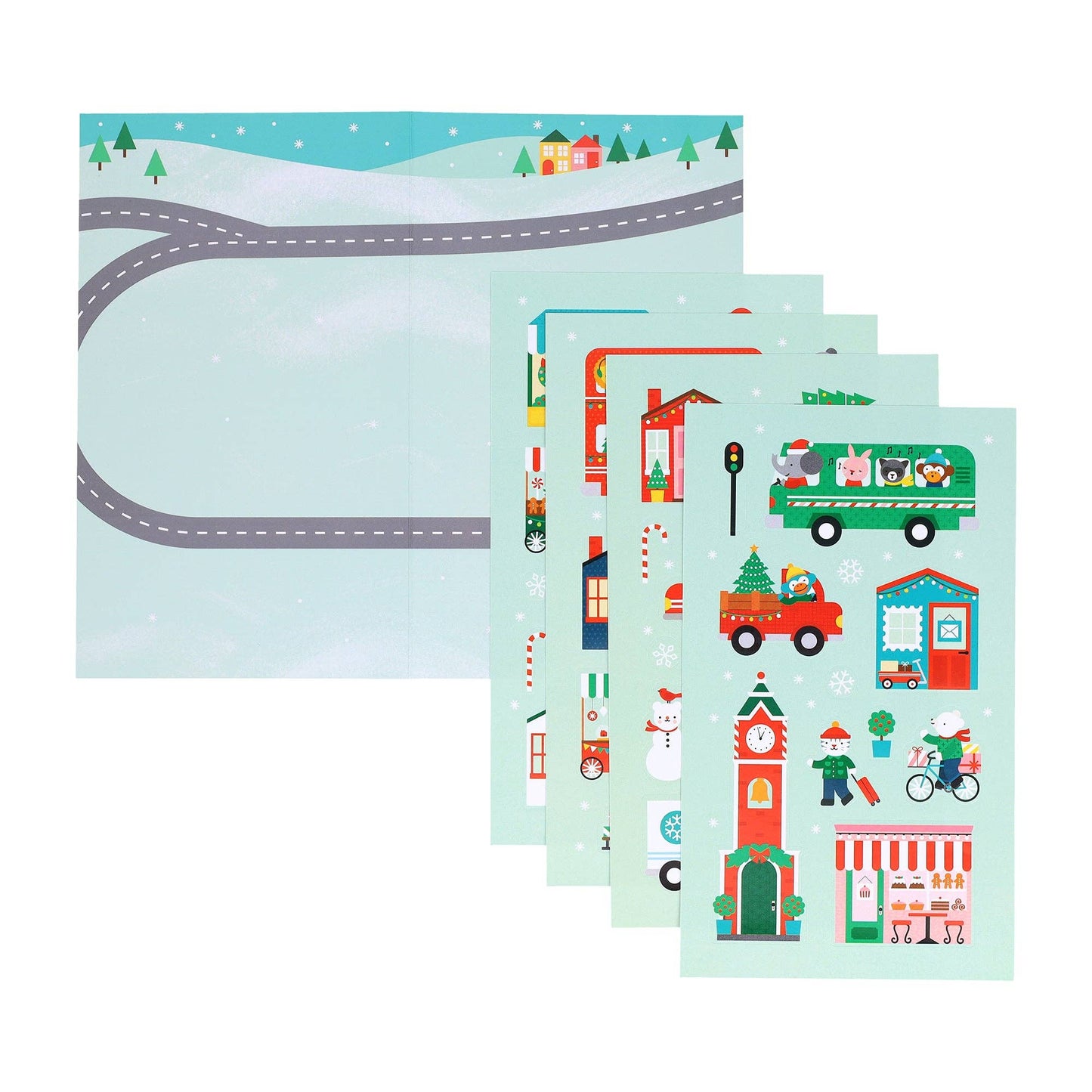 Mini Sticker Set: Christmas Town CDU of 20