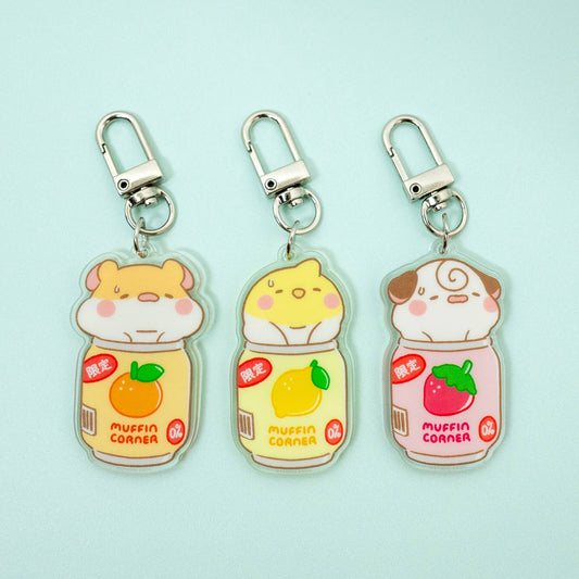 Cocoroll Stuck Soda Keychain