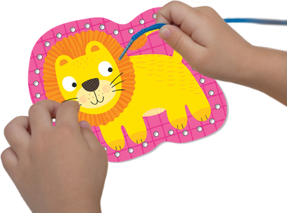Animals Lacing Cards