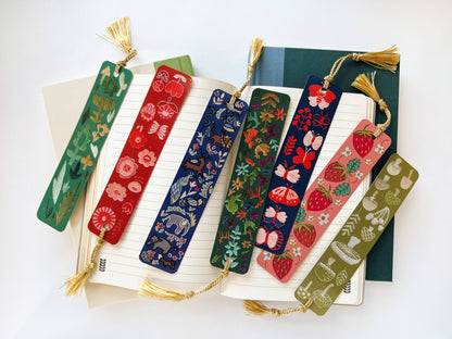 Animals Embroidery Tassel Bookmark