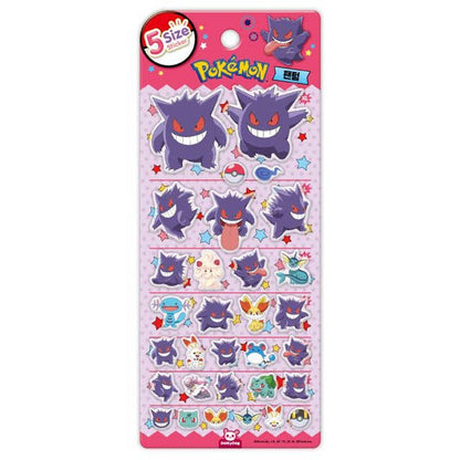 Pokemon 5 Size Sticker Sheet (Official Licensed)