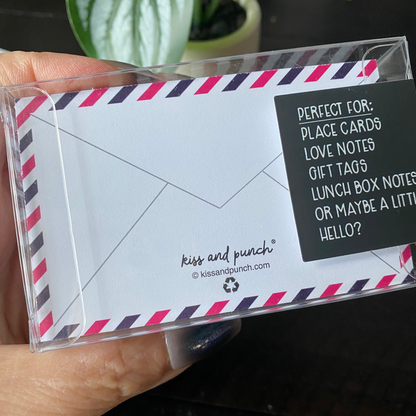 Airmail Variation Minis™ Flat Notecard Set of 60 