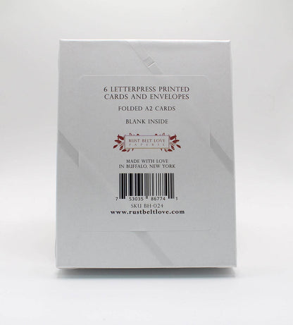 Merry and Bright Boxed Holiday Letterpress Cards