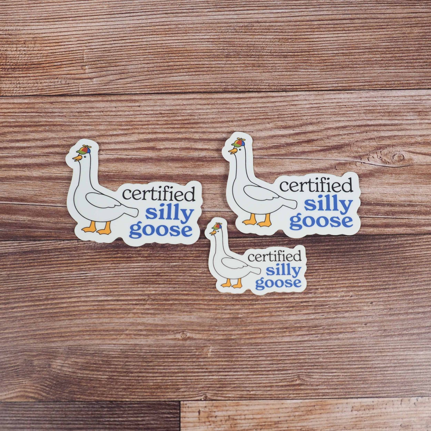 Certified Silly Goose Sticker for Tumbler - Funny Meme Decal